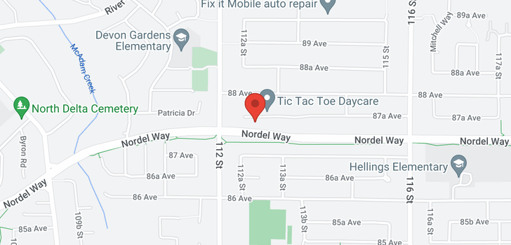 map of 11252 87A AVENUE